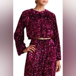 ALEC LES VILLE SEQUINS TRACK SUIT.